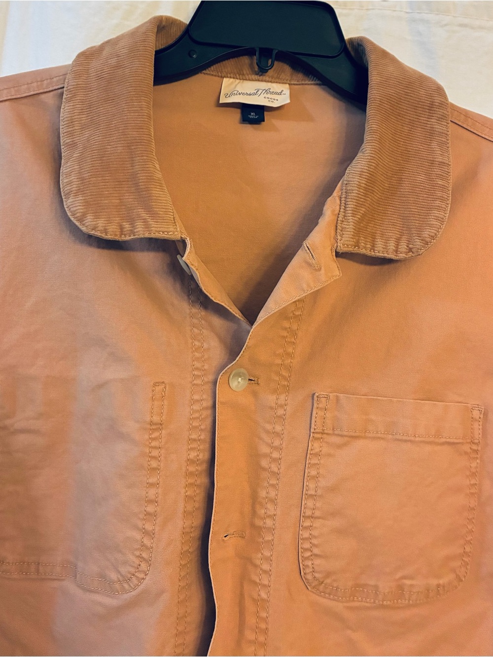 Barn Jacket 98% Cotton w/Corduroy Color. Universal Threads XL. NWOT. Camel-Tan - Picture 2 of 13